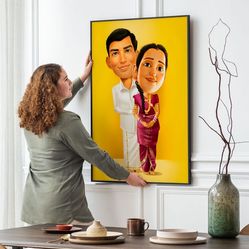 Beautiful Couple - Own Caricature Painting