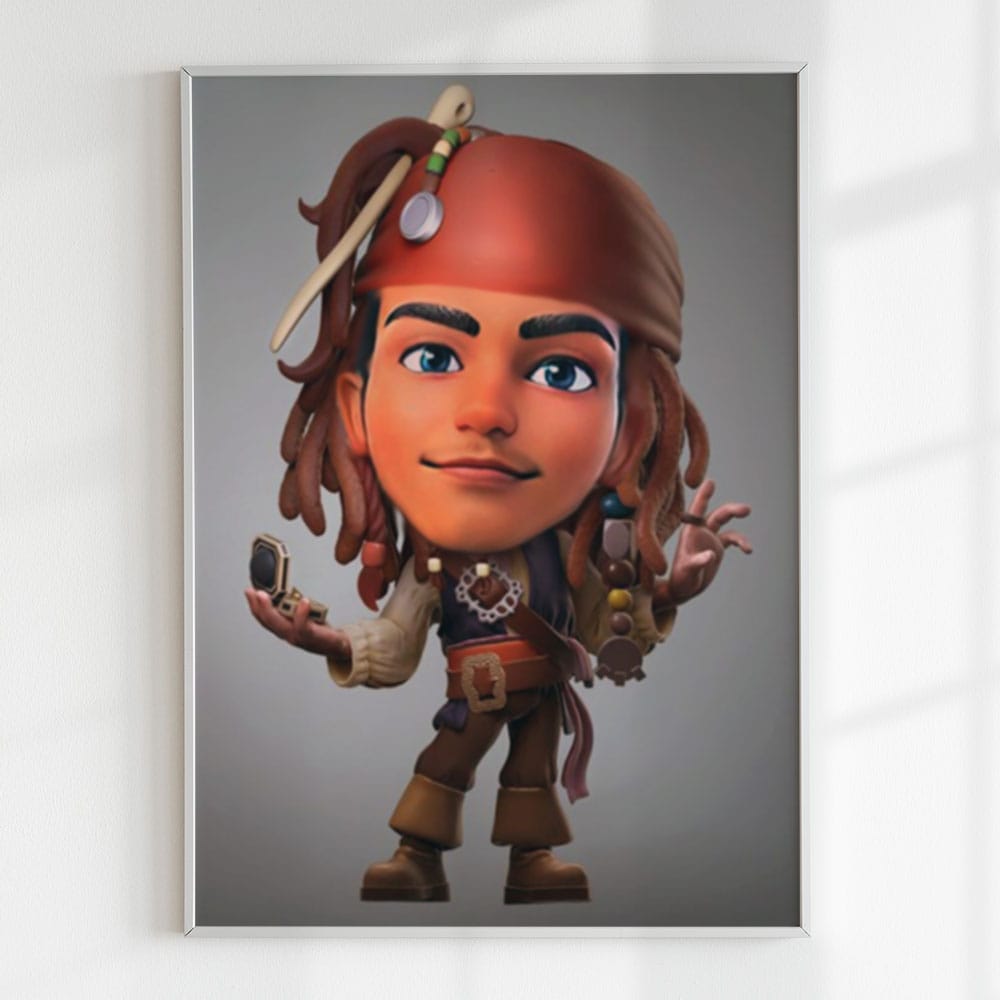 Cute Jack Sparrow - Customized Diamond Art