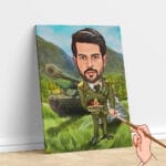 The Soldier - Own Caricature Painting