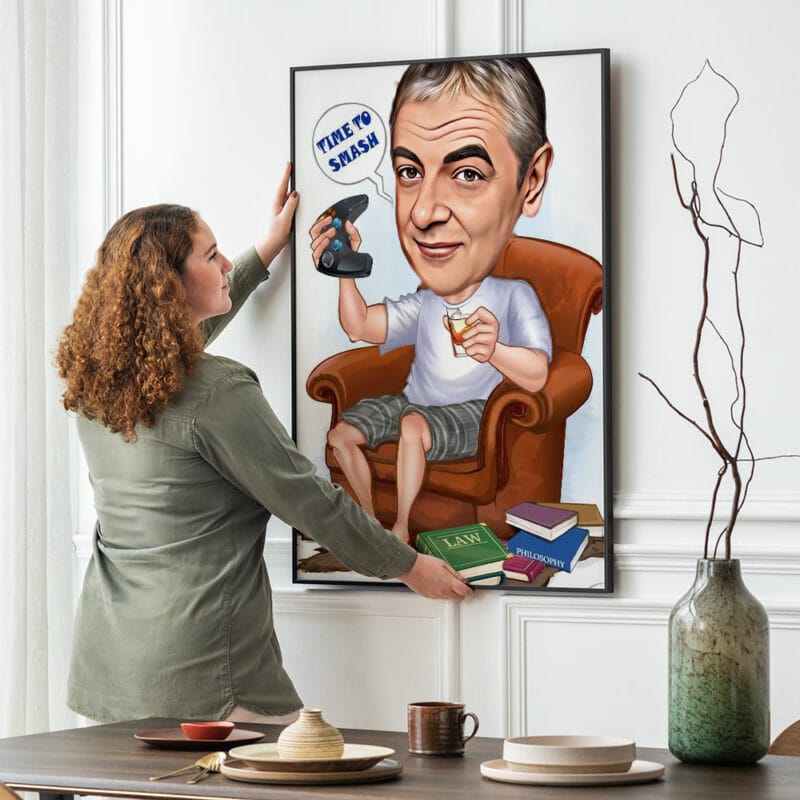 Time to Smash - Funny Caricature