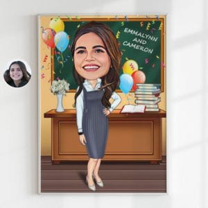 The Beautiful Teacher - Customize with your photo