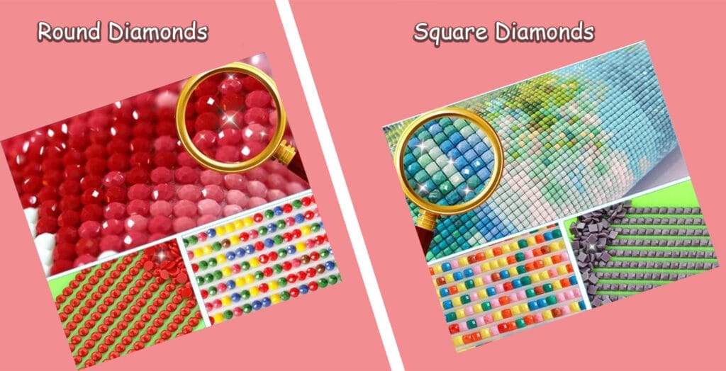 Choosing the Right Diamond Painting Kit: A Comprehensive Guide 4 Round Vs Square Diamonds