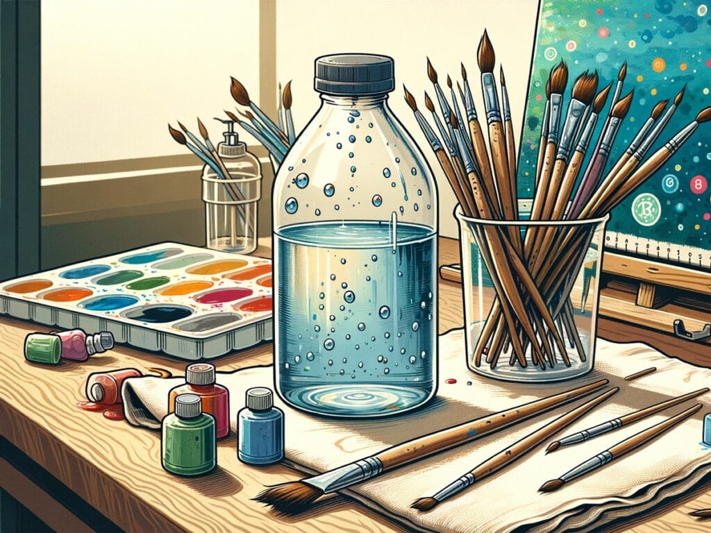 21 Paint By Numbers Tips and Hacks You Should Know 5 Keep Water Near You