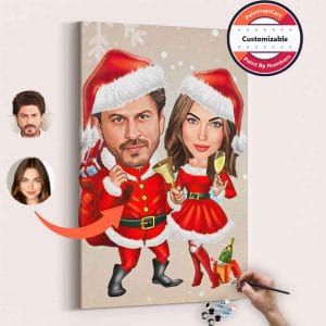 Cute Couple — Caricature Paint by Numbers