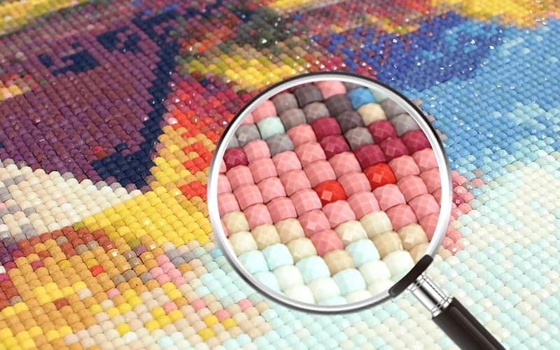 Square Vs. Round Diamond | Which one is Best for Diamond Painting? 3 Square Diamonds1
